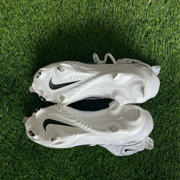 Nike Alpha Huarache NXT MCS White Baseball Cleats - Picture 6 of 6